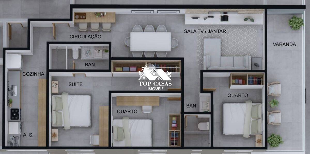 Apartamento à venda com 3 quartos, 91m² - Foto 23